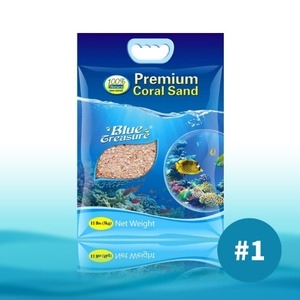 (프리미엄 산호사) 블루트레져 프리미엄 코랄샌드 5kg (0.5~1mm)- 해수어 바닥재/산호어항 바닥재