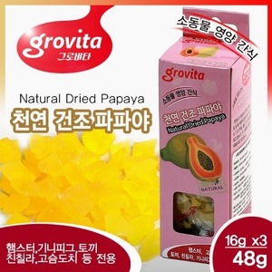 그로비타 소동물영양간식 (천연건조파파야) 48g